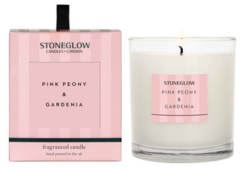 ŚWIECA ZAPACHOWA - PINK PEONY & GARDENIA CANDLE - 9x8CM - STONEGLOW - MY HONEY HOME