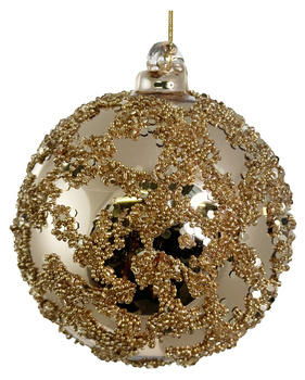 Bombka choinkowa kula błyszcząca złota