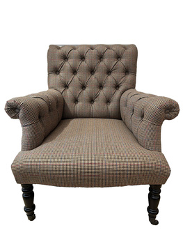 Fotel Walmer Tweed tkanina Ralph Lauren