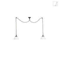 Lampa wisząca Authentage Moemoe na zamontowanej podstawie