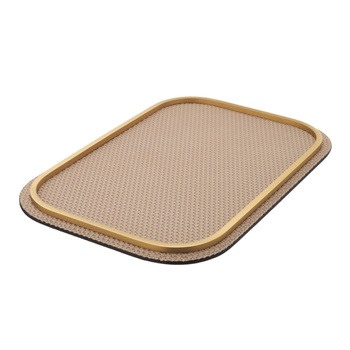 SKÓRZANA TACA ROSSINI - BEŻOWA - 31.5 x 21.5 x 1.5 CM - GIOBAGNARA - MY HONAY HOME