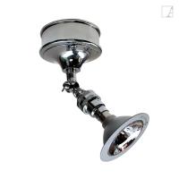 Lampa kierunkowa Authentage Marron na okrągłej podstawie