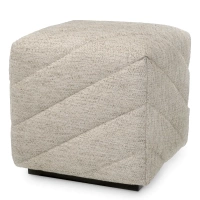 Pufa Avellino splendor light grey Eichholtz