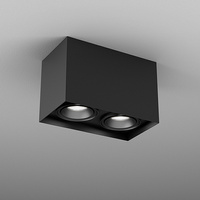 SQUARES next 50x2 LED M930 36° Phase-Control natynkowy czarny struktura
