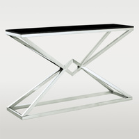 KONSOLA GRAND - SREBRNA - 120 x 40 x 80 CM - MY HONEY HOME