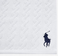 Ręcznik Cable White 62 x 137 cm Ralph Lauren