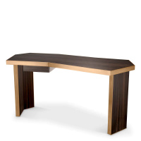 Biurko Eichholtz Xenon  eucalyptus veneer brushed brass finish