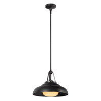 Lampa wisząca Palmetto - 1 źródło światła - Miejski brąz
