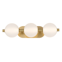 Kinkiet Palams - 3 źródła światła - Szczotkowane złoto