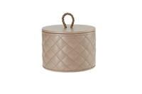 SKÓRZANE PUDEŁKO RIVIERE - BEŻOWE - GIOBAGNARA - MY HONEY HOME