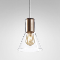 MODERN GLASS Flared SP E27 fi50 Phase-Control zwieszany czarny struktura