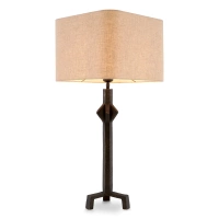 Lampa stołowa Eichholtz Conti z brązowym wykończeniem z abażurem