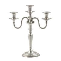 ŚWIECZNIK - SREBRNY - 30x37,5CM - COTE TABLE - MY HONEY HOME