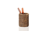 Okrągły Kubek Decor Walther Rattan Ciemny