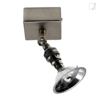 Lampa kierunkowa Authentage Marron na kwadratowej podstawie