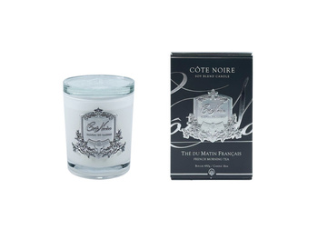 Cote Noire Świeca French Morning Tea 185g silver