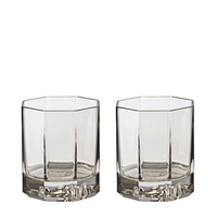 Zestaw 2 szklanek do whisky Versace Crystal Lumiere Hase
