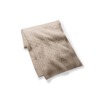 Pled RL Cable Cashmere Natural Ralph Lauren