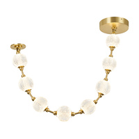 Lampa wisząca LED Marni - Naturalny mosiądz