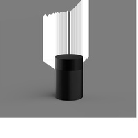 Pudełko z pokrywką Decor Walther Czarny mat / Czarny mat