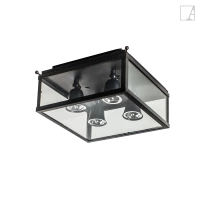 Lampa sufitowa Authentage Vitrine fleure kwadratowa