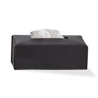 Pudełko na chusteczki Decor Walther NAPPA Skóra naturalna Czarny-brown