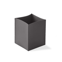 Pojemnik na papier bez pokrywki Decor Walther NAPPA Skóra naturalna smoke-grey