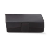 Pudełko z pokrywą Decor Walther NAPPA Skóra naturalna Czarny-brown