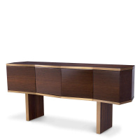 Komoda Eichholtz Xenon  eucalyptus veneer brushed brass finish