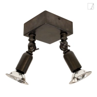 Lampa kierunkowa Authentage Fiston na kwadratowej podstawie - średnia