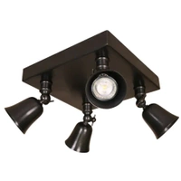 Lampa kierunkowa Authentage Fleure na kwadratowej podstawie - duża