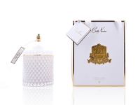ŚWIECA ZAPACHOWA GRAND WHITE ART DECO CANDLE  COTE NOIRE 17x10cm - MY HONEY HOME