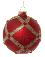 BOMBKA CHOINKOWA CZERWONA - 10 CM - SHISHI – MY HONEY HOME