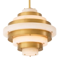 Żyrandol Lazzari antique brass finish Eichholtz