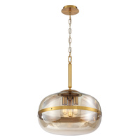 Lampa wisząca Nottingham - 3 źródła światła - Antyczny mosiądz