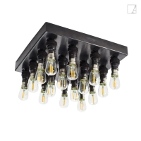 Lampa sufitowa Authentage Barron na kwadratowej podstawie