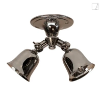 Lampa kierunkowa Authentage Fleure Twin na zamontowanej podstawie