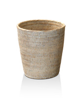 Okrągły kosz na papier Decor Walther Rattan light