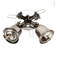 Lampa kierunkowa Authentage Fleure Twin na dysku ze sprężynami
