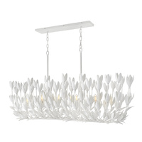 Lampa wyspowa Flora - 10 źródeł światła - Tynk strukturalny