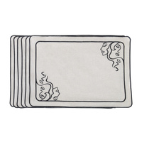 HAFTOWANE PODKŁADKI VENUS - 6 SZT. - 48.5 x 35 CM - ROSEBERRY HOME - MY HONEY HOME