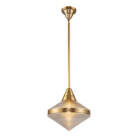 Lampa wisząca Willard - 1 źródło światła - Vintage mosiądz