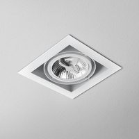 SQUARES 111x1 230V Phase-Control wpuszczany biały struktura