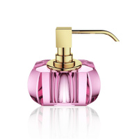 KRISTALL Dozownik mydła Decor Walther Różowy / złoto 24-karatowe